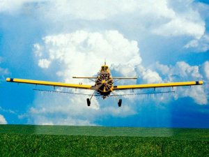 Обои для рабочего стола: Crop spraying