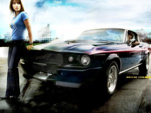 Обои для рабочего стола: Driver girl