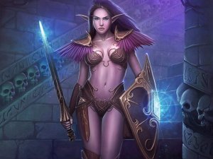 Обои для рабочего стола: Девушки с мечом