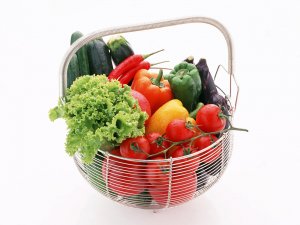 Обои для рабочего стола: Овощная корзинка