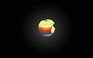 Обои для рабочего стола: Радуга Apple