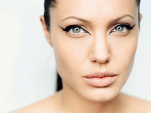 Обои для рабочего стола: angelina, make up, а...