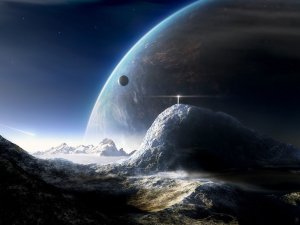 Обои для рабочего стола: Лунная поверхность