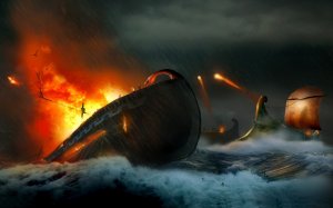 Обои для рабочего стола: Морское сражение