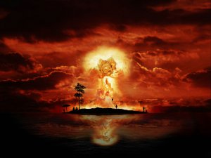 Обои для рабочего стола: Огненный столб