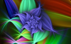 Обои для рабочего стола: 3D соцветие