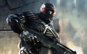 Обои для рабочего стола: Солдат из Crysis