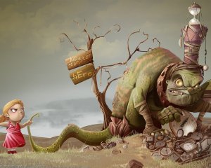 Обои для рабочего стола: Нет монстрам!