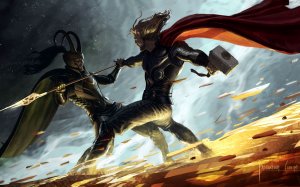 Обои для рабочего стола: Thor & Loki