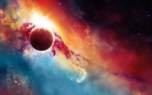 Обои для рабочего стола: Радужная Вселенная