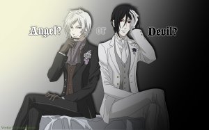 Обои для рабочего стола: Angel or devil