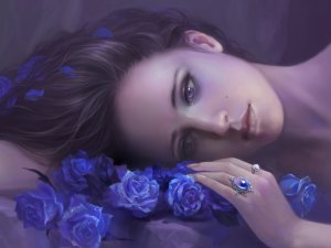 Обои для рабочего стола: Лиловая леди