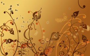 Обои для рабочего стола: Напыленные растения