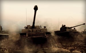 Обои для рабочего стола: Танки вперед