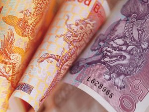 Обои для рабочего стола: Денежные драконы