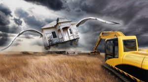 Обои для рабочего стола: Избушка уже не та