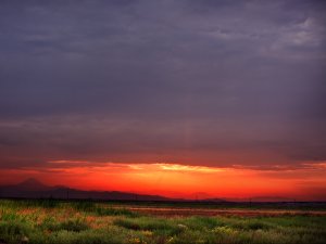 Обои для рабочего стола: Огненное небо