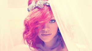 Обои для рабочего стола: Rihanna с огненными ...