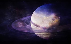 Обои для рабочего стола: Окольцованная планет...