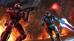 Обои для рабочего стола: Обстрел Halo