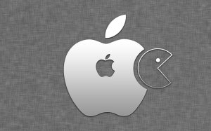 Обои для рабочего стола: Прожорливый Apple