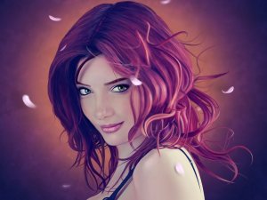 Обои для рабочего стола: Игривый взгляд