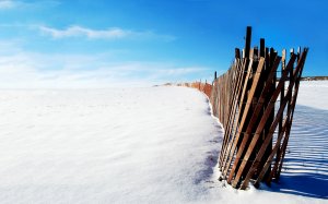 Обои для рабочего стола: Пляж зимой