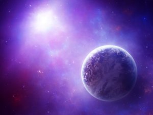 Обои для рабочего стола: На сиреневой планете