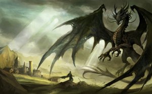 Обои для рабочего стола: Один на один с драко...
