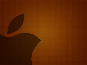 Обои для рабочего стола: Apple в шоколадном