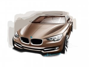 Обои для рабочего стола: Эскиз BMW