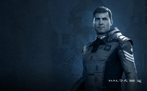 Обои для рабочего стола: Офицер  из Halo