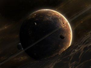 Обои для рабочего стола: Опоясывающие кольца