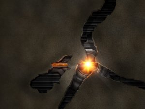 Обои для рабочего стола: Разлом