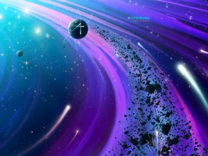 Обои для рабочего стола: Космический вираж
