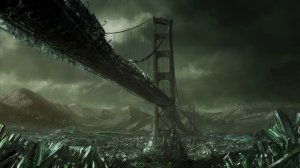 Обои для рабочего стола: Мост над бездной