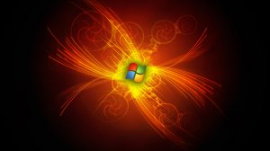 Обои для рабочего стола: Windows на золоте