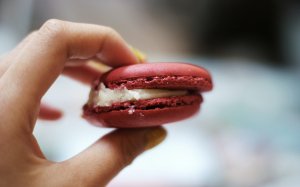 Обои для рабочего стола: Откушенное печенье