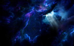 Обои для рабочего стола: Свет из-под космичес...