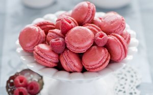 Обои для рабочего стола: Печеньки с малиной