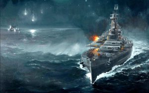 Обои для рабочего стола: Военный корабль