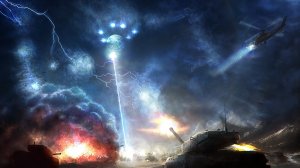Обои для рабочего стола: Танковое сражение