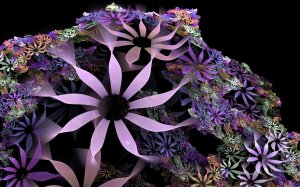 Обои для рабочего стола: 3d-соцветие