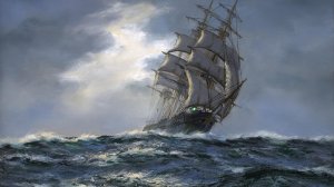 Обои для рабочего стола: Море маслом