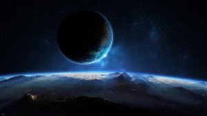 Обои для рабочего стола: Планета на горизонте