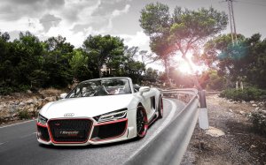 Обои для рабочего стола: Красотка audi