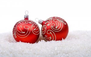 Обои для рабочего стола: Новогодние игрушки