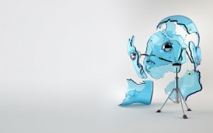 Обои для рабочего стола: 3d-осколки