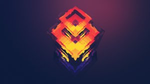 Обои для рабочего стола: 3d-квадрат