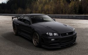 Обои для рабочего стола: Nissan Skyline